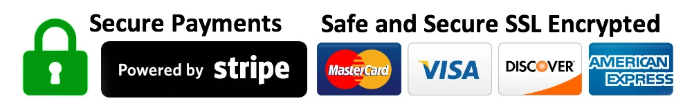 Secure Payments Powered by Stripe - Safe and Secure SSL Encrypted